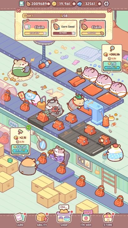 Hình ảnh Hamster Bag Factory MOD Menu