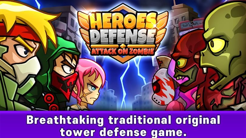 Hình ảnh Heroes Defense: Attack Zombie MOD 